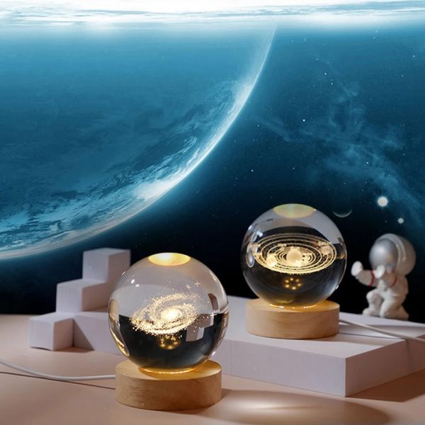 3D Crystal Ball Night Lamp