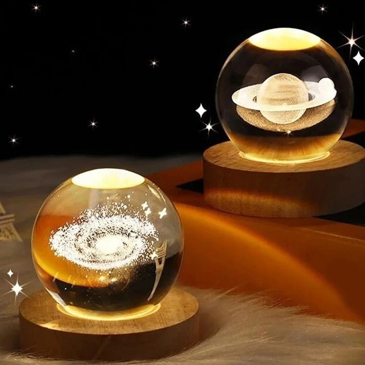 3D Crystal Ball - Universe - Solar System