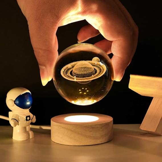 3D Crystal Ball Night Lamp