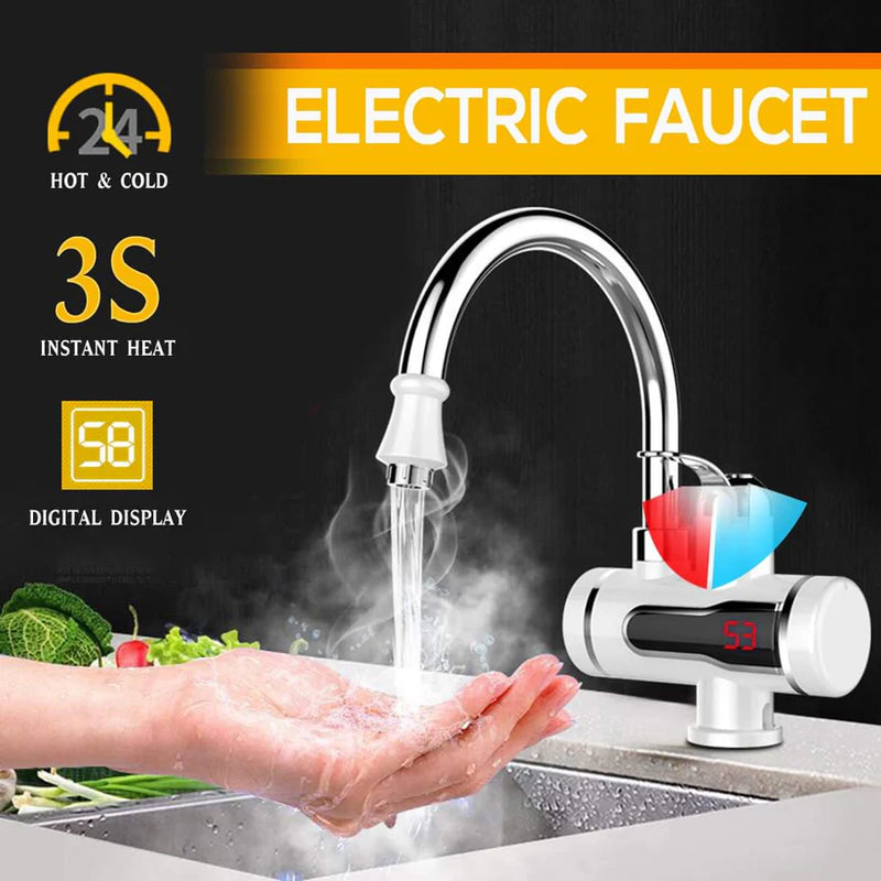 Instant electric water heater tap