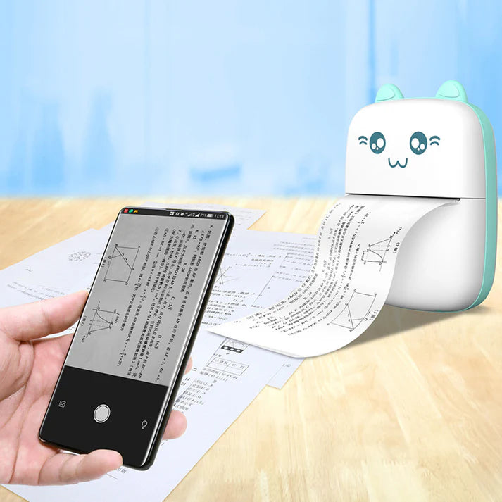 Pocket Inkless Mini Printer - Thermal Portable Bluetooth Wireless Mini Printer