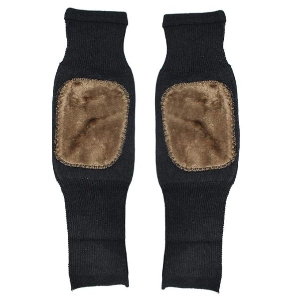 2pcs Cashmere Leg Warmer Thick Warm Wool Kneepad for Women Men Old People