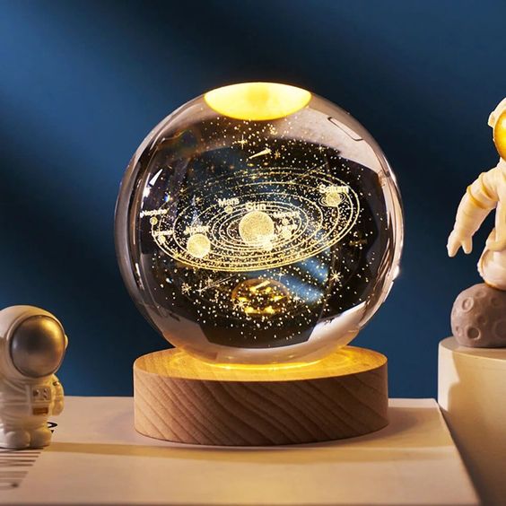 3D Crystal Ball - Universe - Solar System